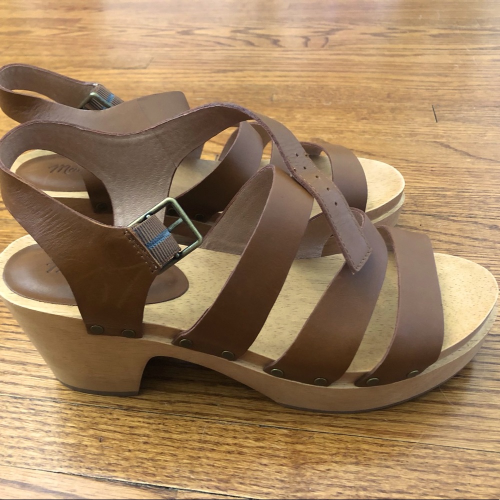 Madewell leather platform sandals